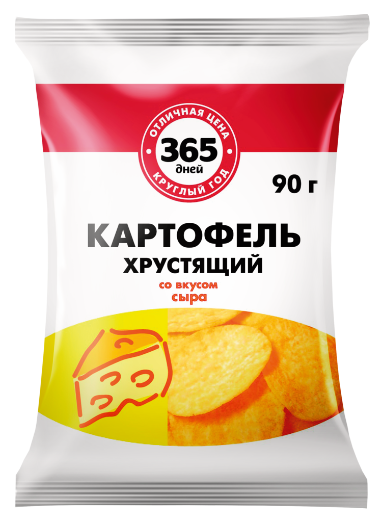 Чипсы 365 ДНЕЙ со вкусом сыра